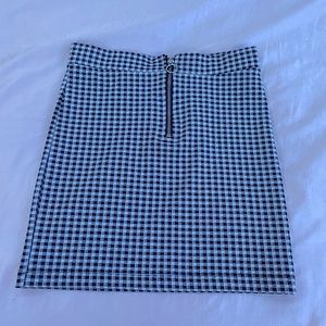 checkered skirt